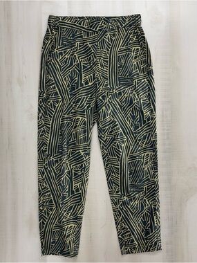 DIEGA women’s printed cotton stretch waist pants M